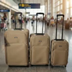 3 In 1 Soft side Trolley Luggage Set 3 Piece