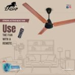 Zadap STROM 900mm High Speed BLDC Ceiling Fan with Remote(Wooden) - Image 3