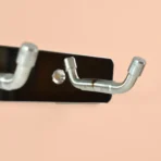 Stainless Steel Wall Mounted Coat 4 Hook Rack (20x3 / 1 Pc) - Image 2