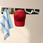 Stainless Steel Wall Mounted Coat 4 Hook Rack (20x3 / 1 Pc) - Image 5