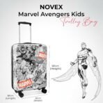 Novex Marvel Avenger Kids Trolley Bags for Travel Polycarbonate Luggage /Suitcase with 4 Wheel (Black,22 Inch) - Image 3